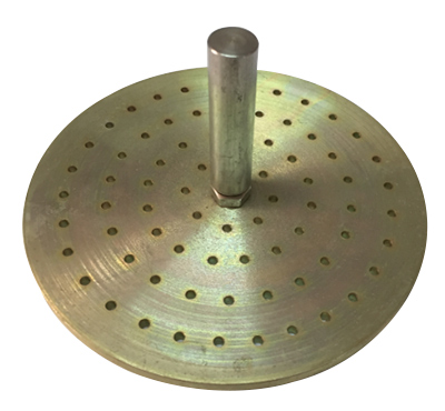 CBR equipment with collar and perforted base