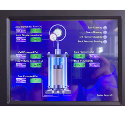 TSZ-1A/3A/6A Strain-Controlled Triaxial Test Apparatus with Touch Screen